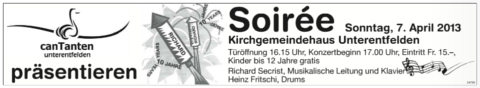 Soire canTanten Unterentfelden